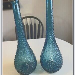 Italian Blue Bubble Genie Bottles